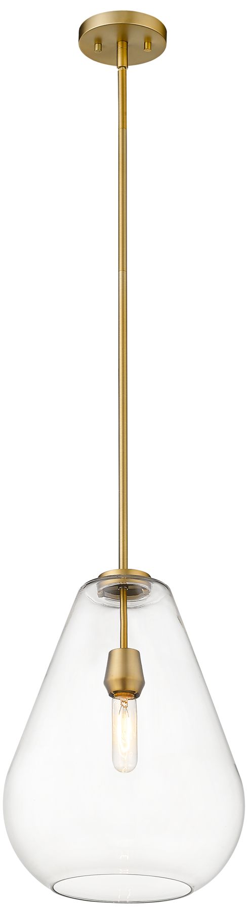 Image 5 Ayra by Z-Lite Olde Brass 12 inch 1 Light Pendant more views