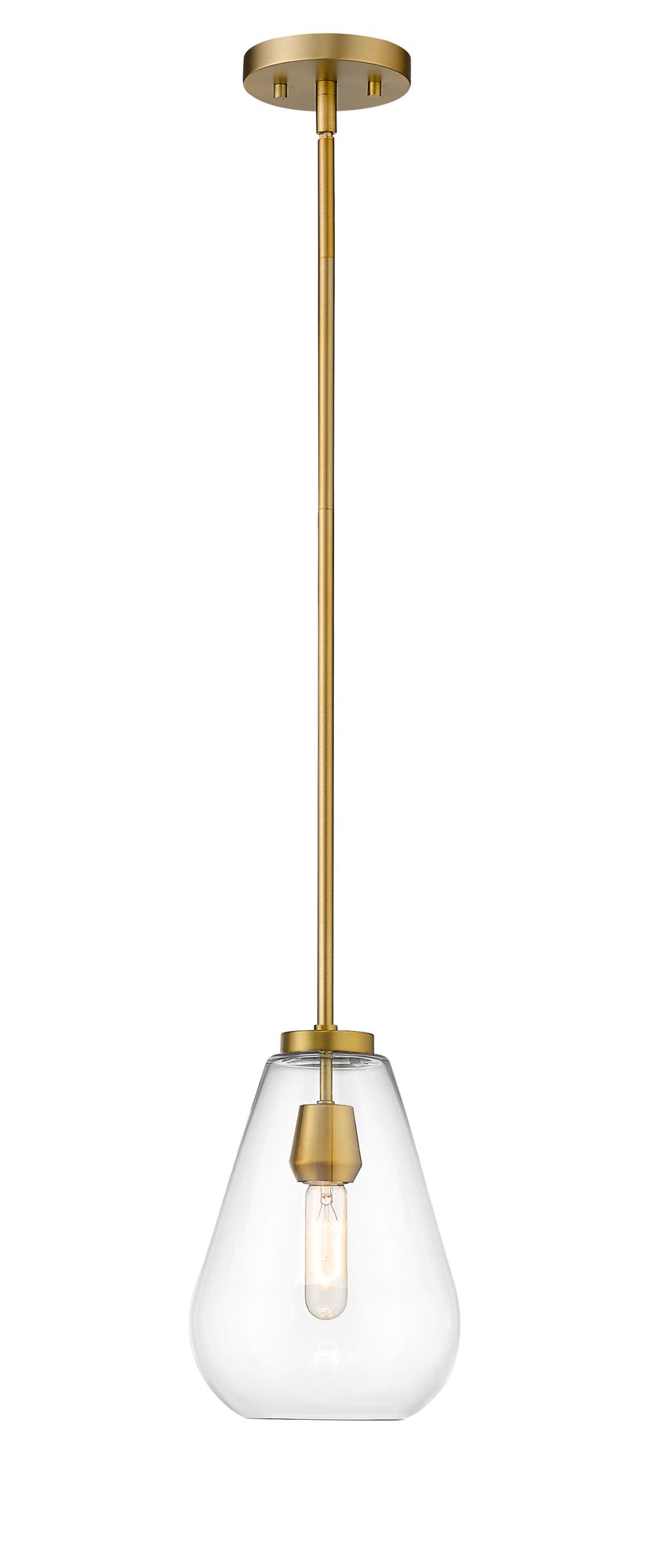 Image 4 Ayra by Z-Lite Olde Brass 8 inch 1 Light Pendant more views