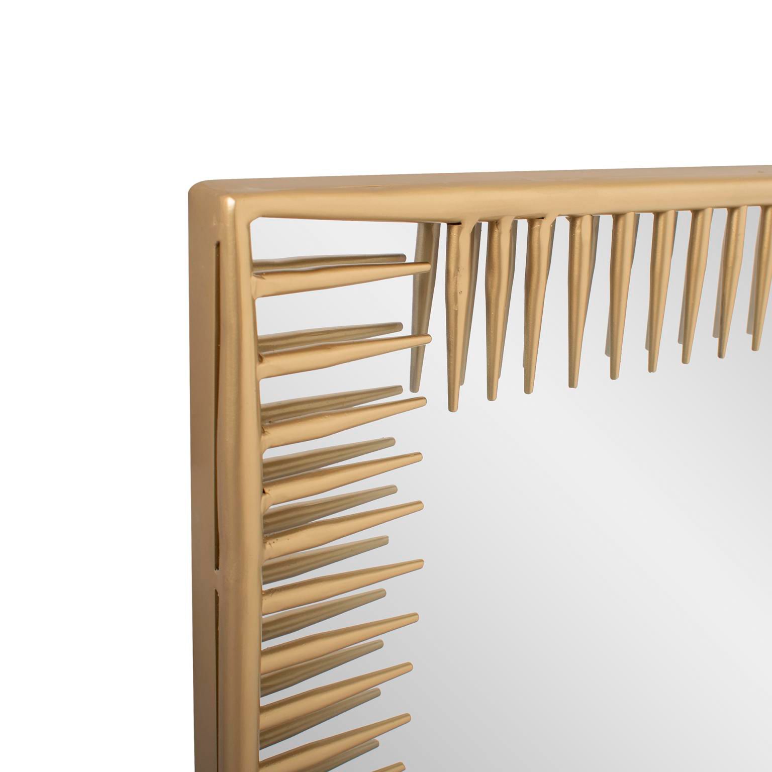 Ayres Matte Gold 36" x 48" Rectangular Wall Mirror