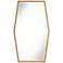 Ayva Gold 28" x 47" Hexagon Wall Mirror