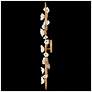 Azalea 32" High Distressed Brass 5-Light Wall Sconce