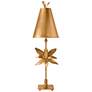 Azalea Gold Leaf Steel Blossom Buffet Table Lamp