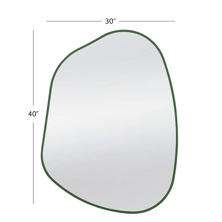 Image 4 Azalea Green 30" x 40" Asymmetrical Wall Mirror more views