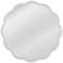 Azalea White Lacquered 38" Round Wall Mirror