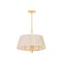 2_Azar 20 1/2" Wide Vintage Gold Leaf 4-Light Drum Pendant