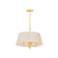 Azar 20 1/2" Wide Vintage Gold Leaf 4-Light Drum Pendant