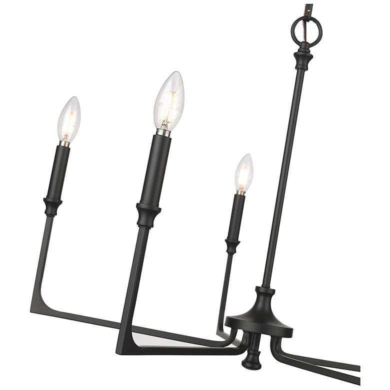 Image 5 Azara 28" Wide 5-Light Chandelier in Matte Black more views