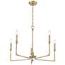 1_Azara 28" Wide 5-Light Chandelier in Vintage Brass