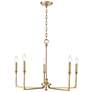 2_Azara 28" Wide 5-Light Chandelier in Vintage Brass more views