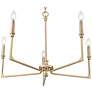 3_Azara 28" Wide 5-Light Chandelier in Vintage Brass more views