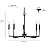 7_Azara 28" Wide 5-Light Chandelier in Vintage Brass more views