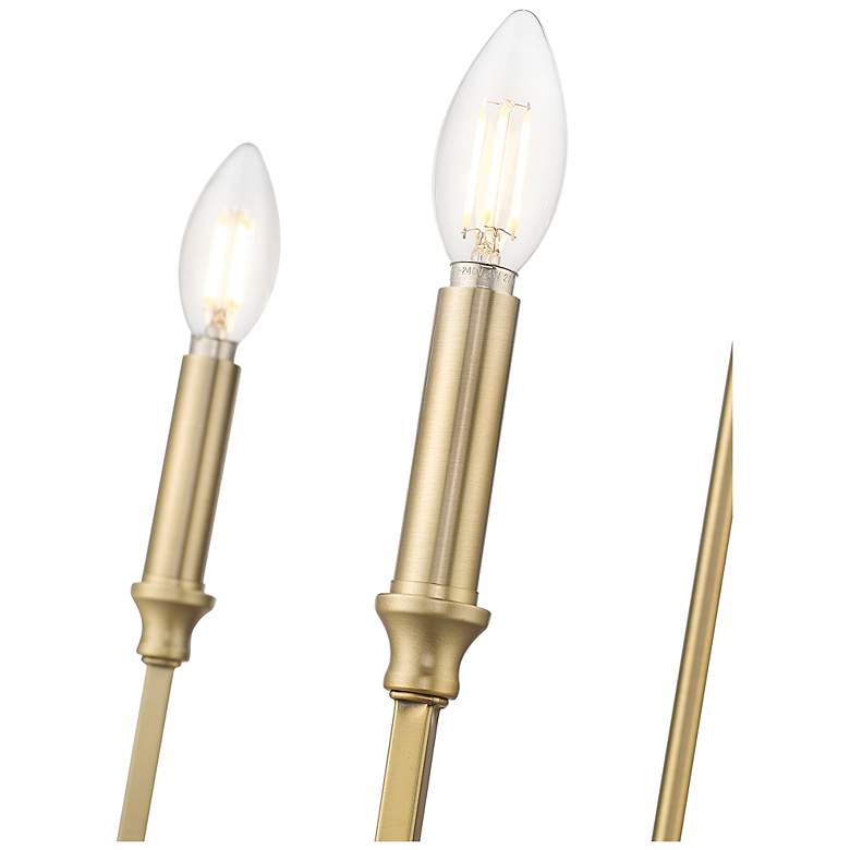 Image 4 Azara 32" Wide 6-Light Chandelier in Vintage Brass more views