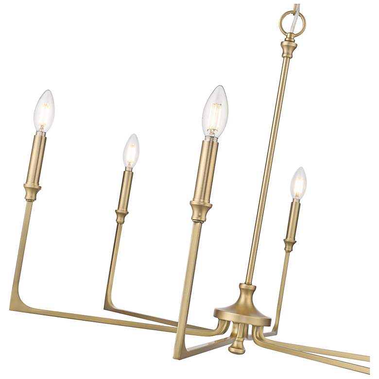 Image 5 Azara 32" Wide 6-Light Chandelier in Vintage Brass more views