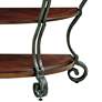 Azea 48" Wide Brown Cherry 2-Shelf Console Table