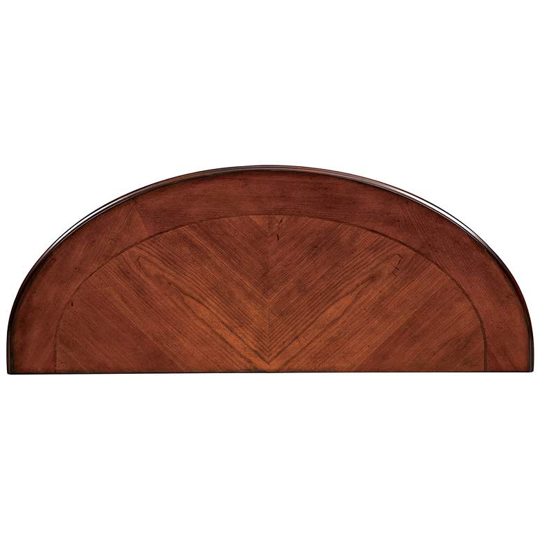 Image 5 Azea 48" Wide Brown Cherry 2-Shelf Console Table more views