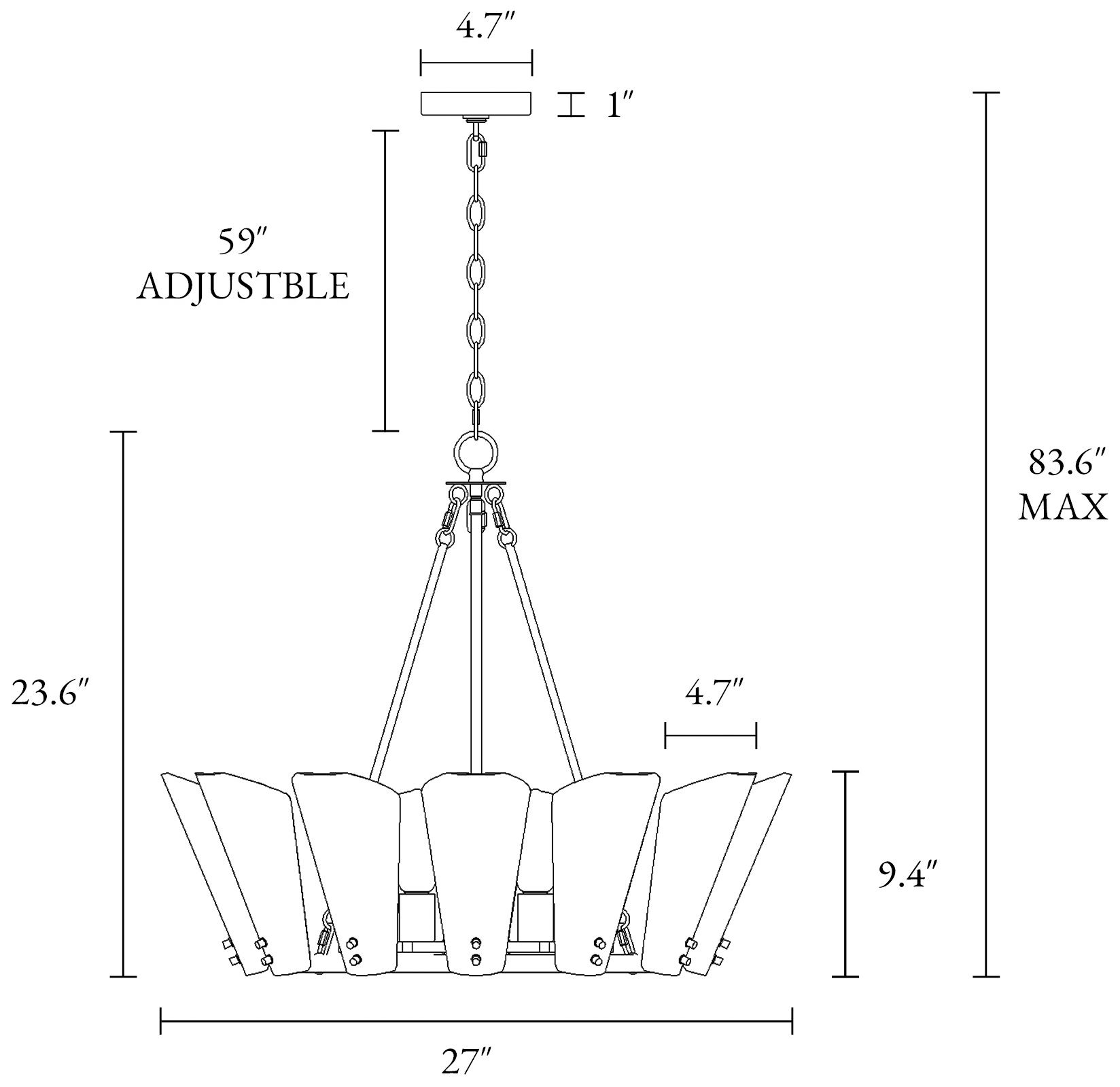 Image 2 Azfenro 6-Light Gold Chandelier - Made to Order more views