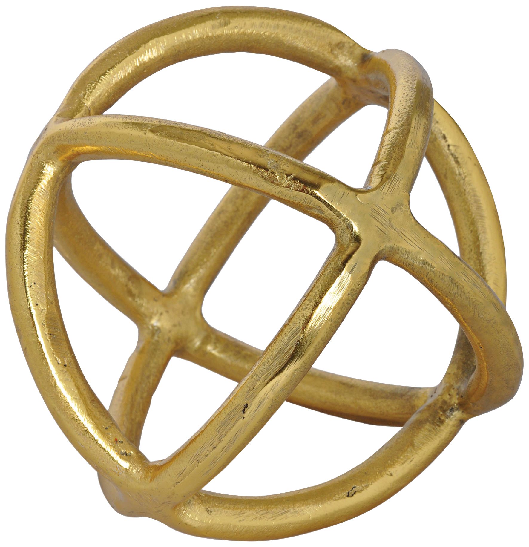 Azimuth Gold Statue 6" Round Metal Decorative Ball 9J523 Lamps Plus