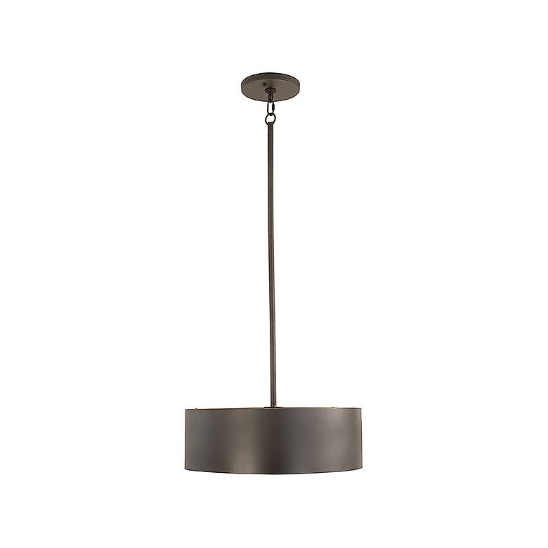 Image 2 Azores 4-Light Convertible Semi-Flush or Pendant in Black Cashmere more views
