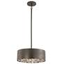 Thumbnail3 of Azores 4-Light Convertible Semi-Flush or Pendant in Black Cashmere more views