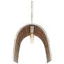 5_Aztec 48" Wide White and Wood Beads 7-Light Chandelier more views