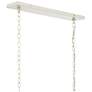 7_Aztec 48" Wide White and Wood Beads 7-Light Chandelier more views