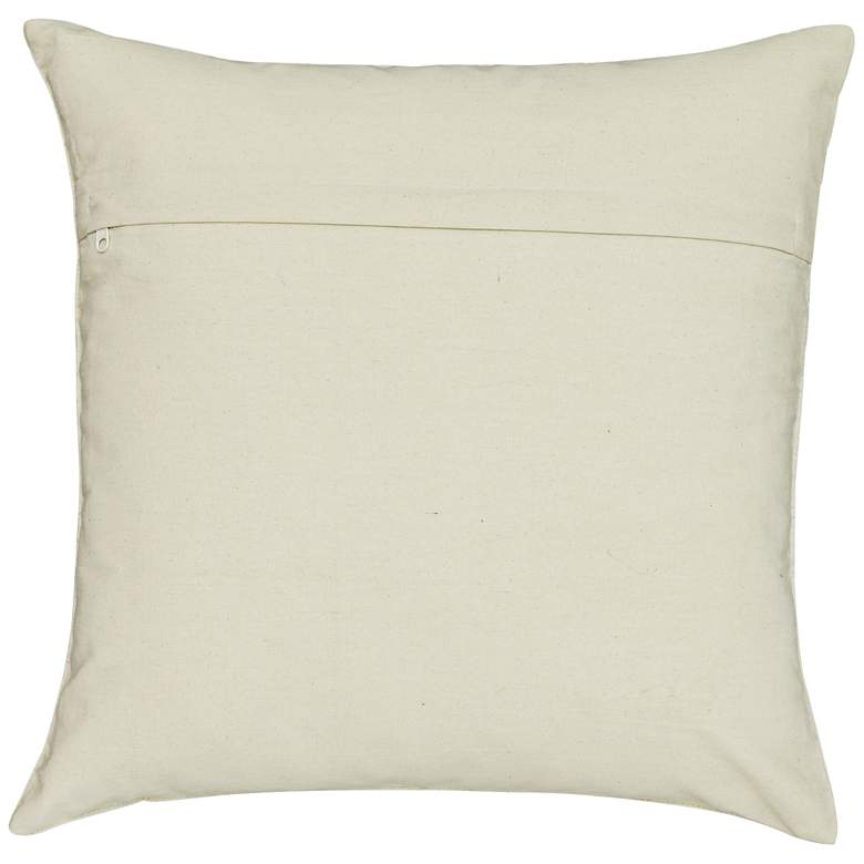 Image 3 Aztec Cream and Indigo Wool 20" Square Accent Pillow more views