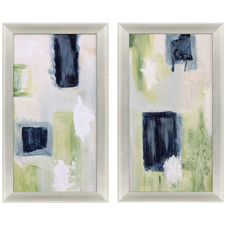 Image 1 Azul Jardin I 19"W x 34"H Canvas Set of 2