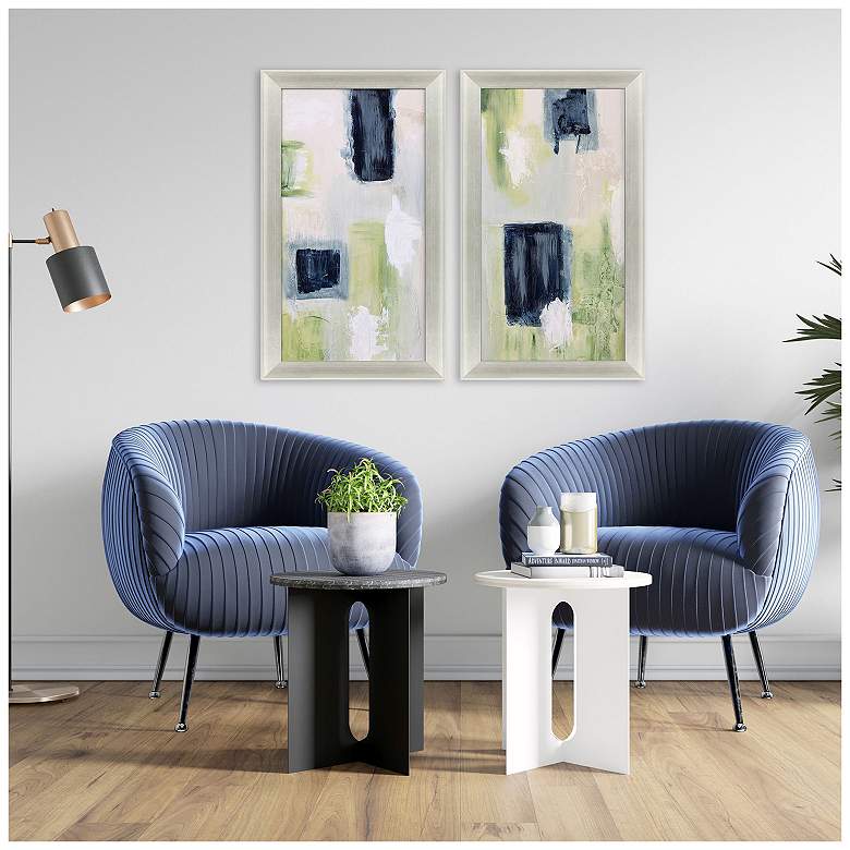 Image 4 Azul Jardin I 19"W x 34"H Canvas Set of 2 more views