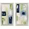 Azul Jardin II 19"W x 34"H Canvas Set of 2
