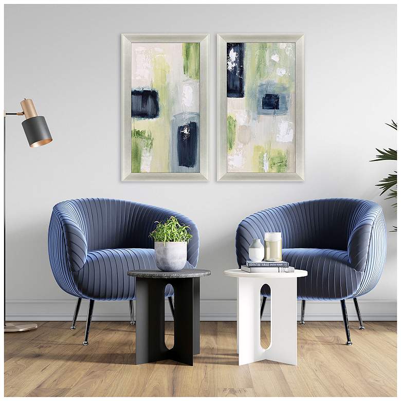Image 4 Azul Jardin II 19"W x 34"H Canvas Set of 2 more views
