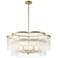 Azura 28" Wide Heirloom Brass 6-Light Chandelier