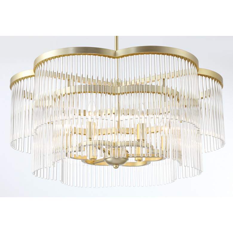 Image 4 Azura 28" Wide Heirloom Brass 6-Light Chandelier more views