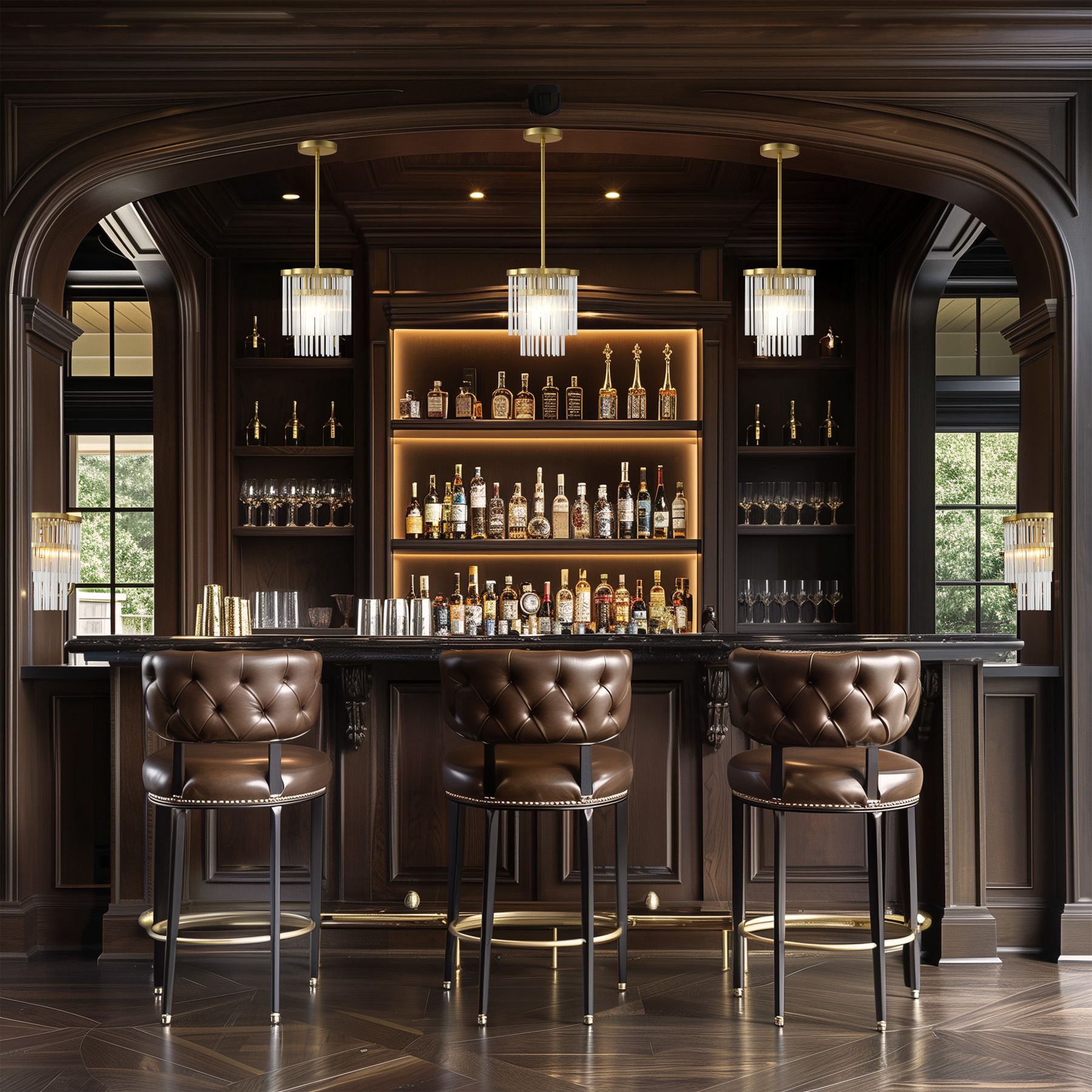 Azura 8 1/2" Wide Heirloom Brass and Crystal Mini Pendant