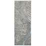 Azure Abstract Indoor Blue Area Rug 3403F 2'-10" x 7'-10"