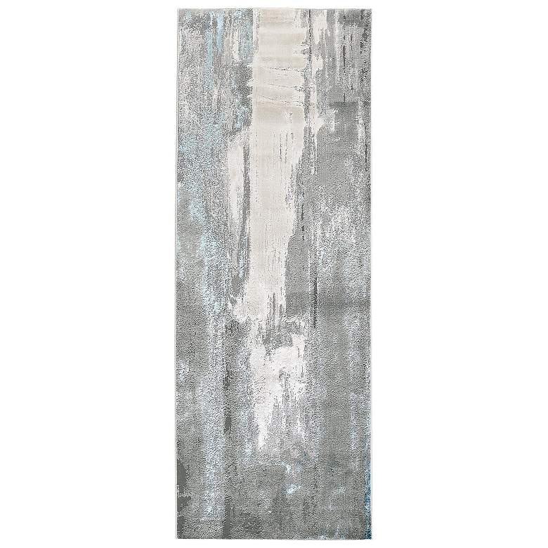 Image 1 Azure Abstract Indoor Gray Area Rug 3406F 2'-10" x 7'-10"
