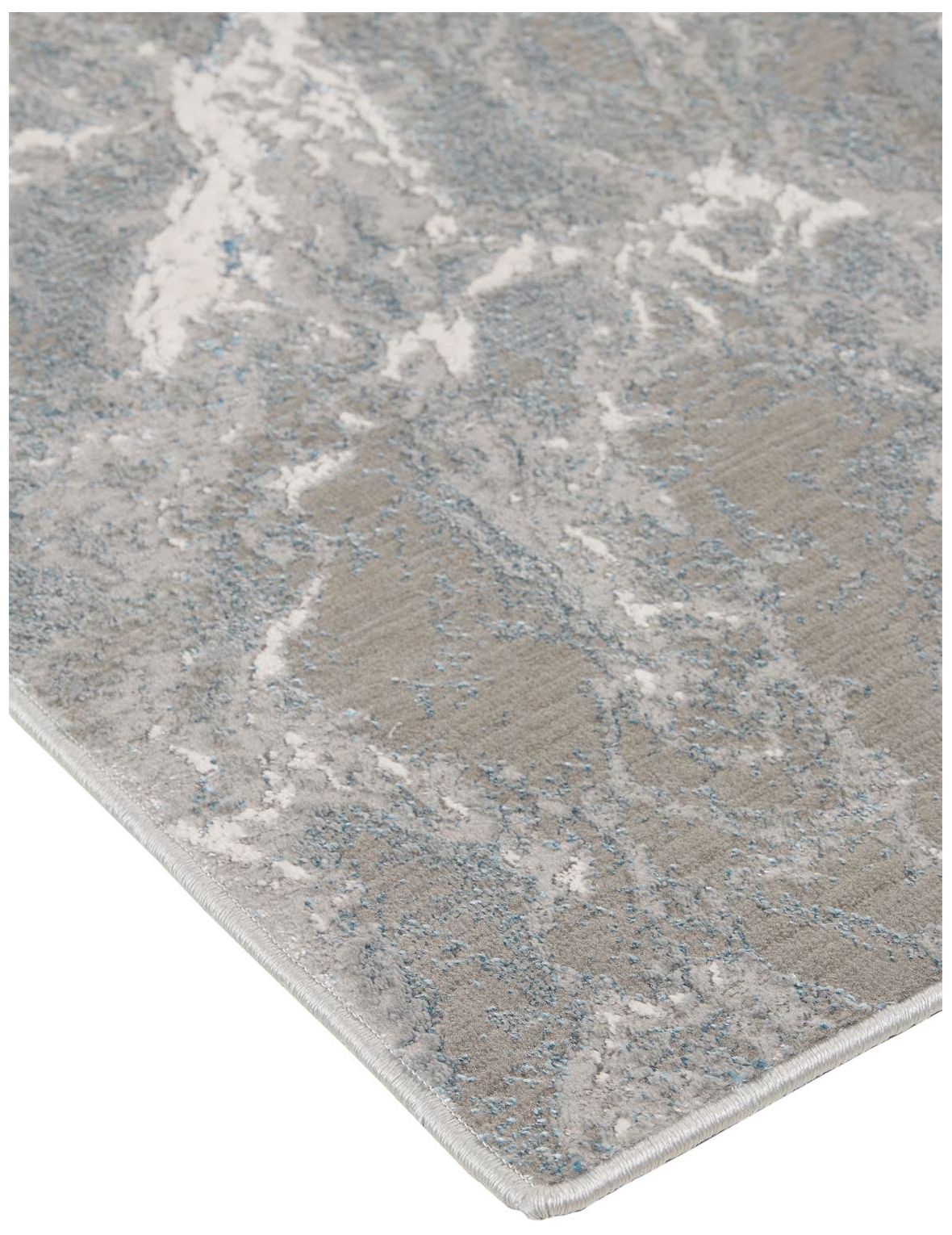 Image 3 Azure Abstract Indoor Silver Area Rug 3539F 3'-11" x 6' more views
