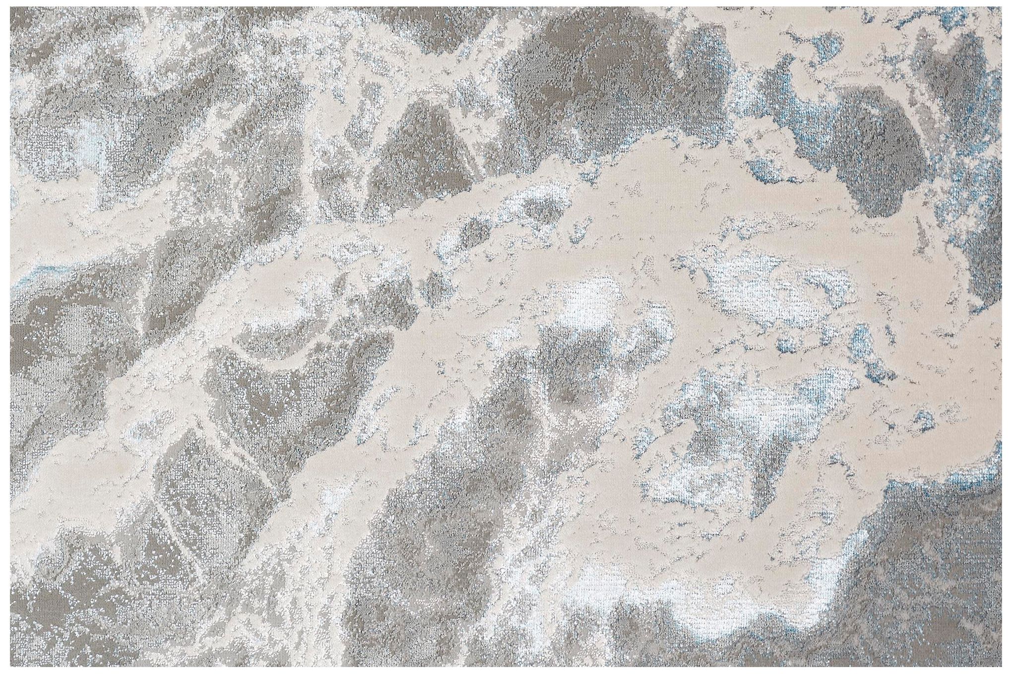 Image 5 Azure Abstract Indoor Silver Area Rug 3539F 3'-11" x 6' more views