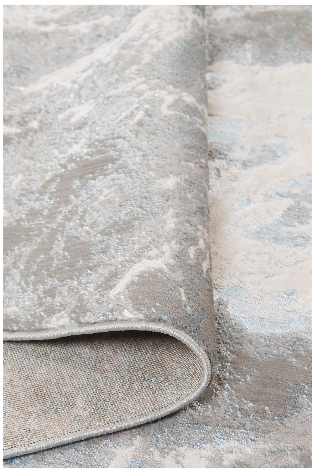 Image 6 Azure Abstract Indoor Silver Area Rug 3539F 3'-11" x 6' more views