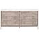 Azure Carrera 6-Drawer Double Dresser, Natural Gray Acacia