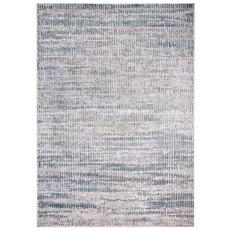 Image 1 Azure Modern Abstract Soft Indoor Blue Area Rug 3402F