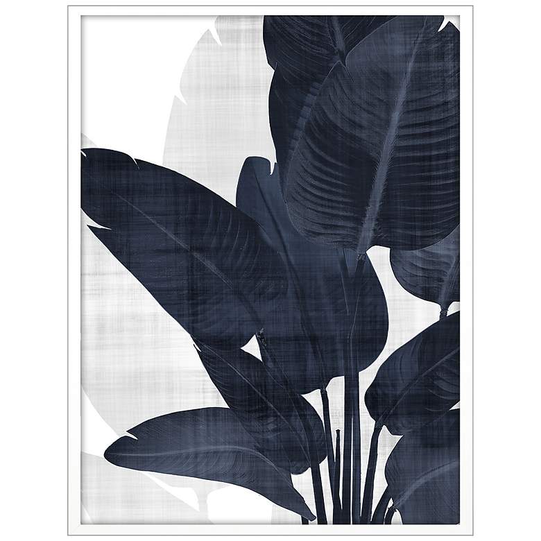 Image 1 Azure Palm I 50" Wide Framed Giclee Wall Art