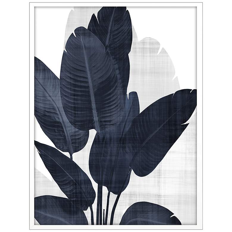 Image 1 Azure Palm II 50 inch Wide Framed Giclee Wall Art