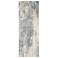 Azure Watercolor Indoor Gray Area Rug 3401F 2'-10" x 7'-10"