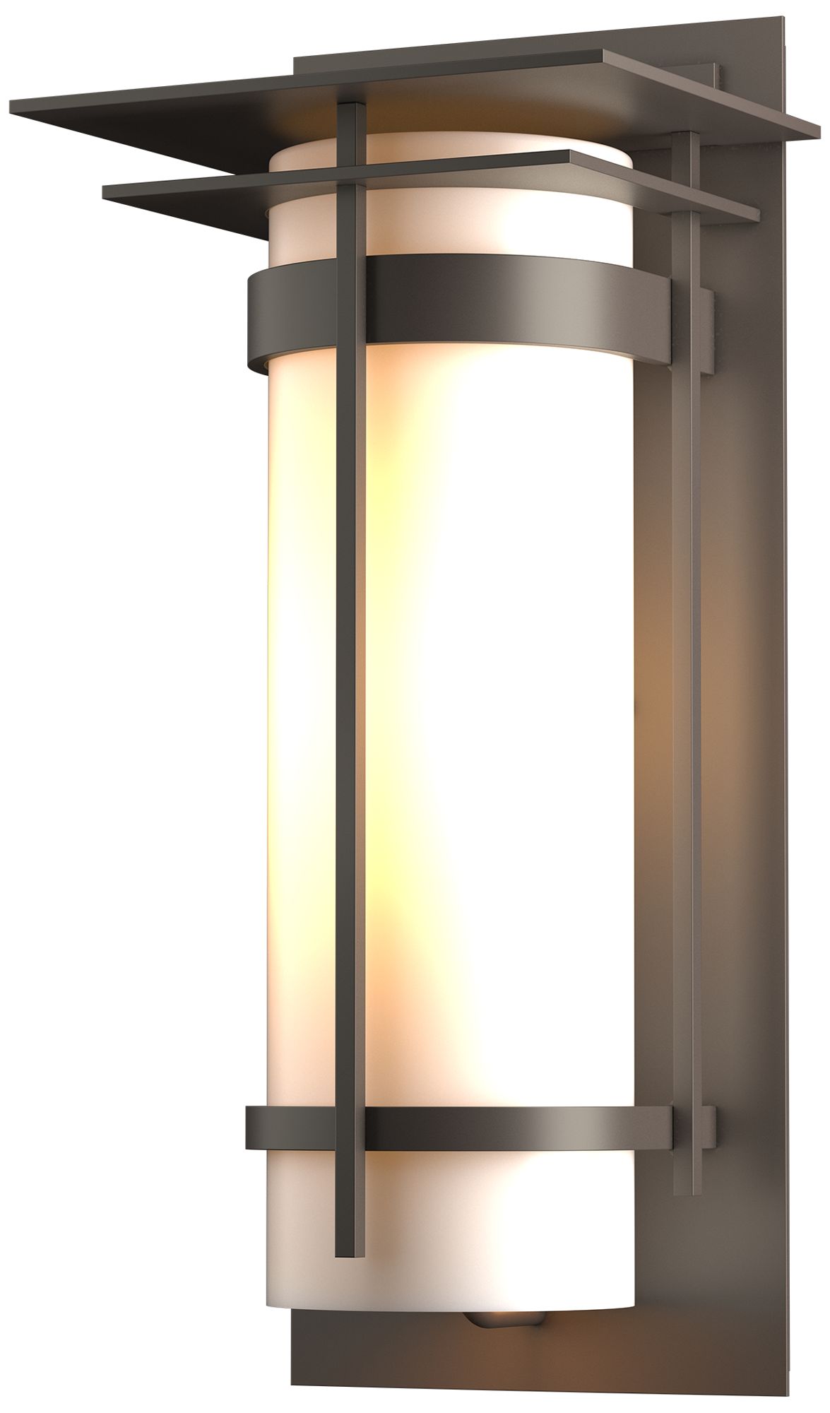 B&ed Top Plated Coastal Dark Smoke Outdoor Light w/Opal Glass Made to Order