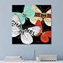 B-Fly 25 1/2" Square Free Floating Glass Graphic Wall Art