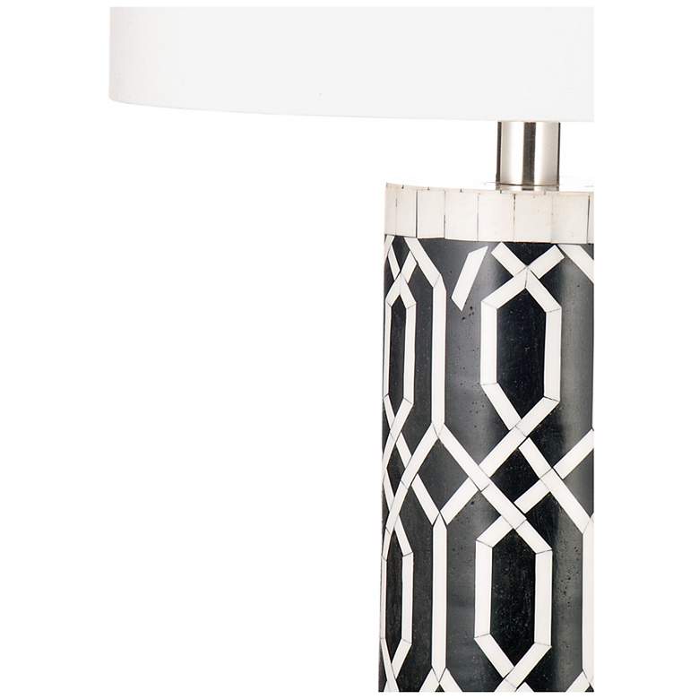 Image 2 Baaker Black and White Cylinder Table Lamp more views