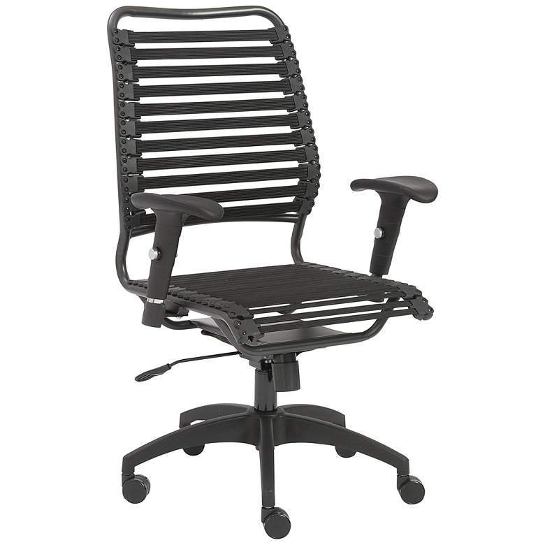 Image 2 Baba Black Adjustable Swivel Office Chair