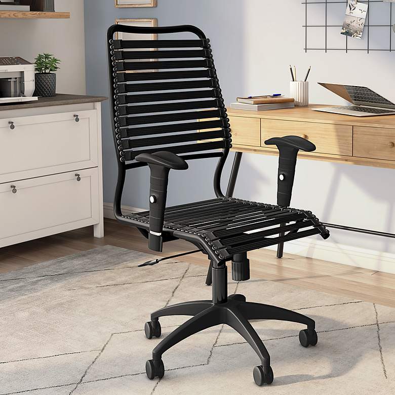 Image 1 Baba Black Adjustable Swivel Office Chair