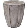 Babaloo 17.25" Concrete Octagon End Table