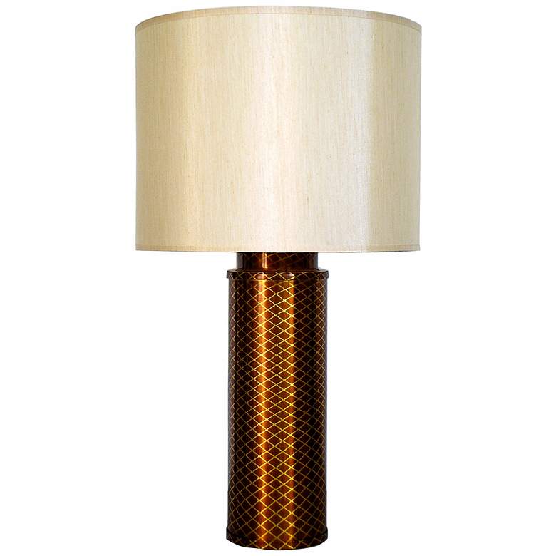Image 1 Babette Holland Matrix Golden Modern Table Lamp